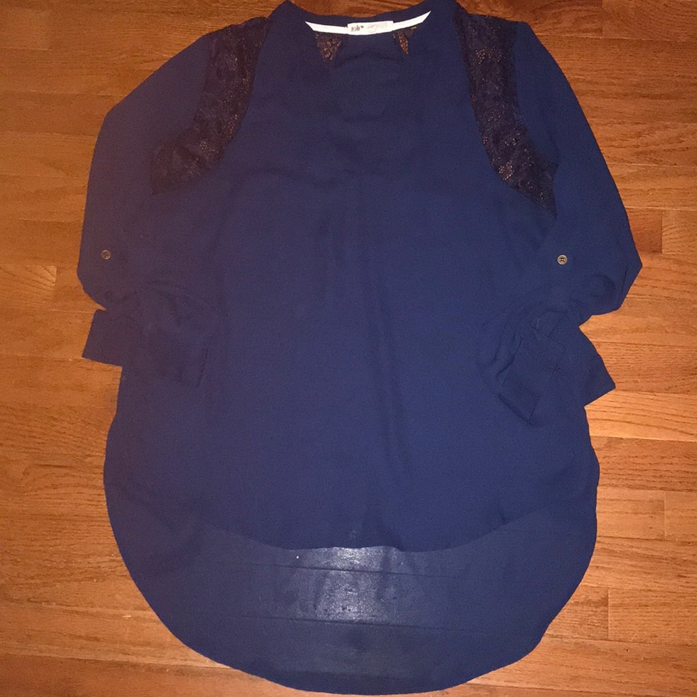 Blue dressy top